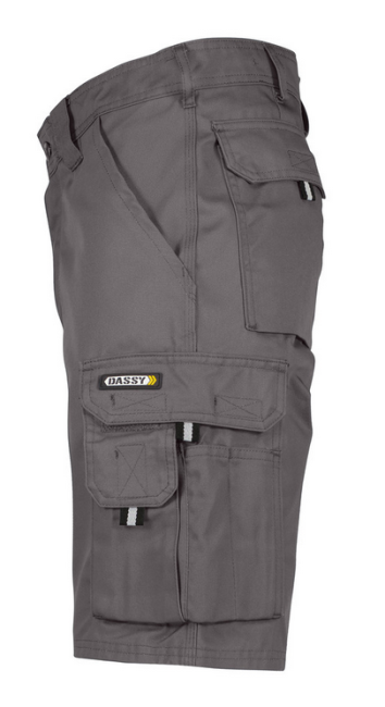 Preview: kurze Arbeitshose / Shorts Dassy Bari zementgrau